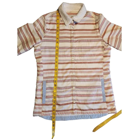 Orville Multicolir Sherpa Fleece Lined Shirt Jacket Shacket Size Small - Picture 13 of 16